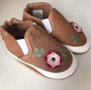 Robeez Leah Patch Shoe in Rust 18M